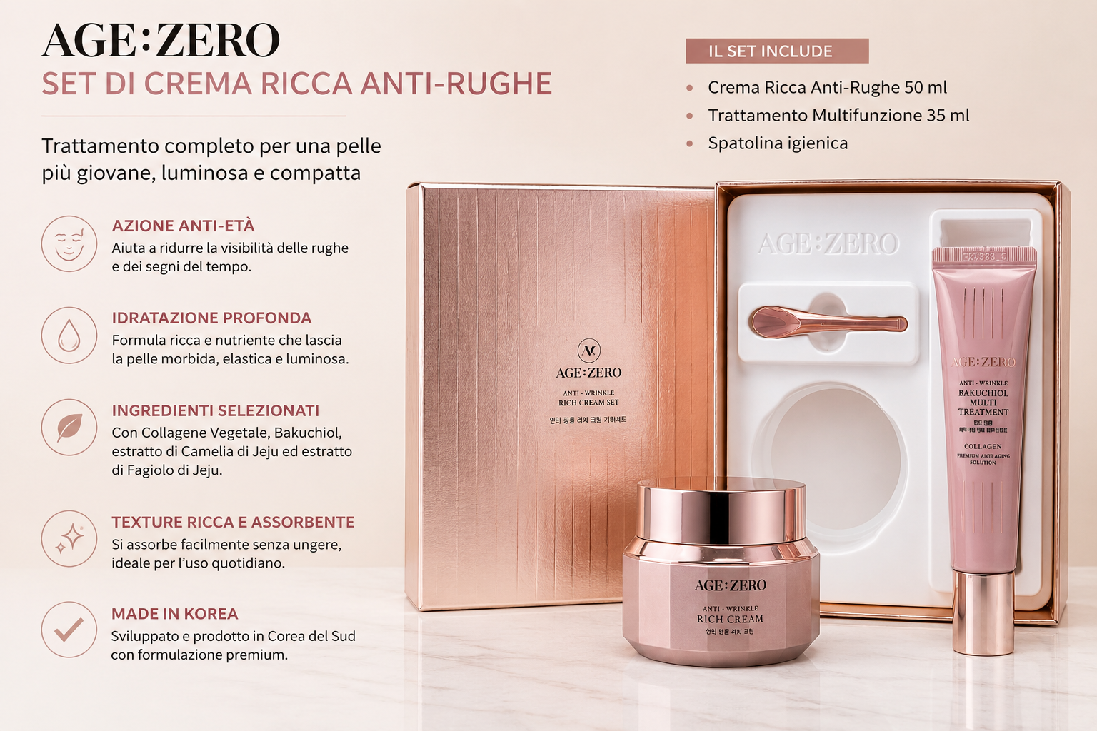 AGE:ZERO Anti-Wrinkle Rich Cream Set - immagine 2